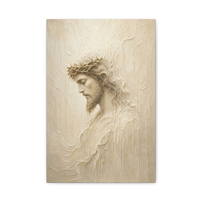 The Quiet Presence | Ivory Relief - Canvas