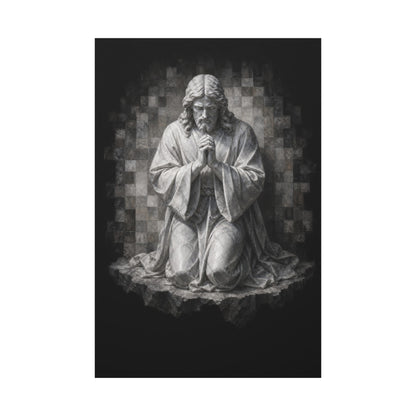 Christ at Vigil | Stone Vigil - Canvas