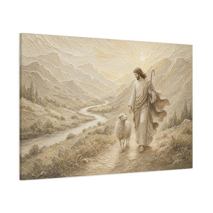 Through The Valley | Ivory Relief - Canvas