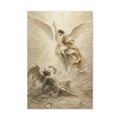 Michael Victorious | Cream Impasto - Canvas