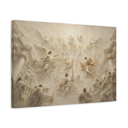 Heaven Opened | Ivory Relief - Canvas