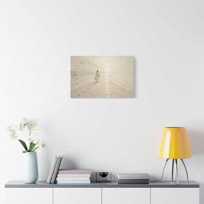 I Will Follow | Ivory Relief - Canvas