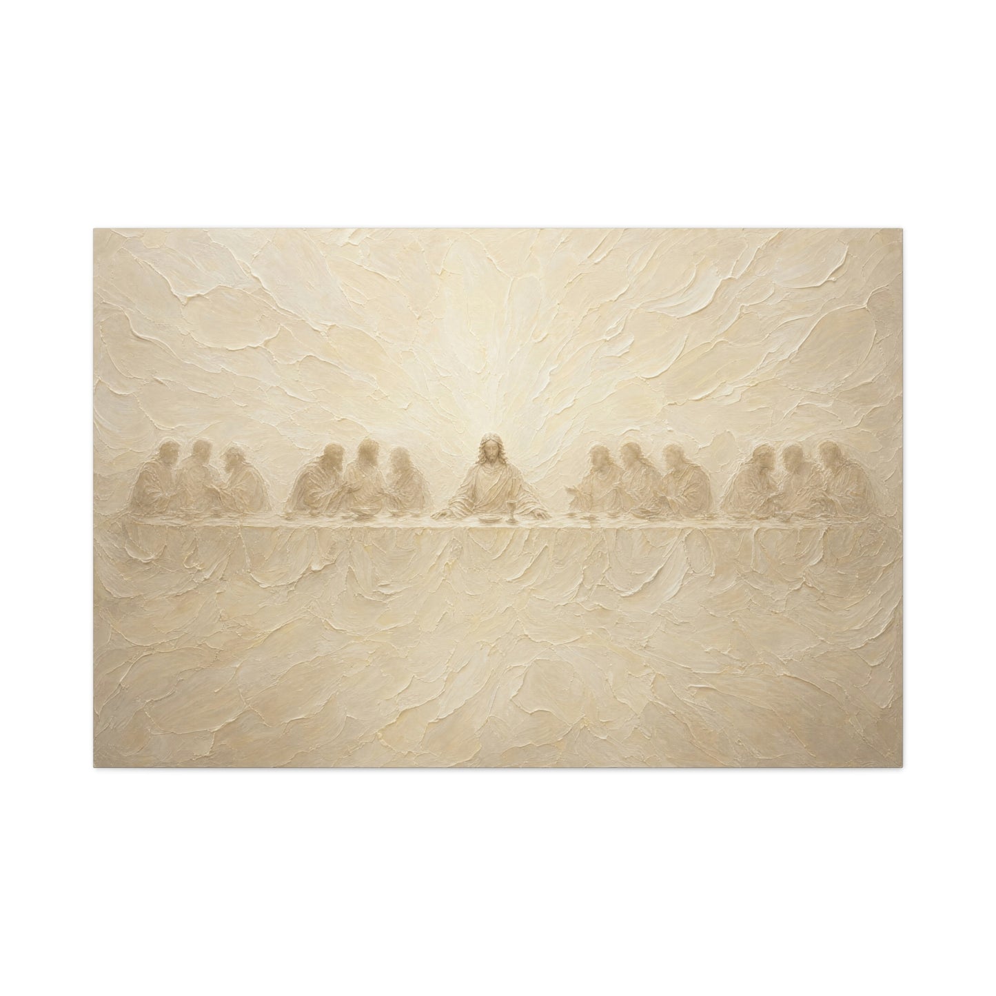 The Veiled Supper | Ivory Relief - Canvas