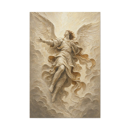 The Storm Herald | Ivory Relief - Canvas