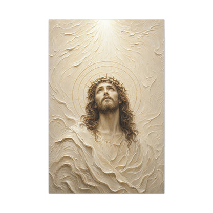 Eyes to Heaven | Ivory Relief - Canvas