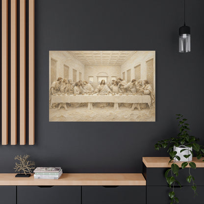 The Last Supper | Ivory Relief - Canvas