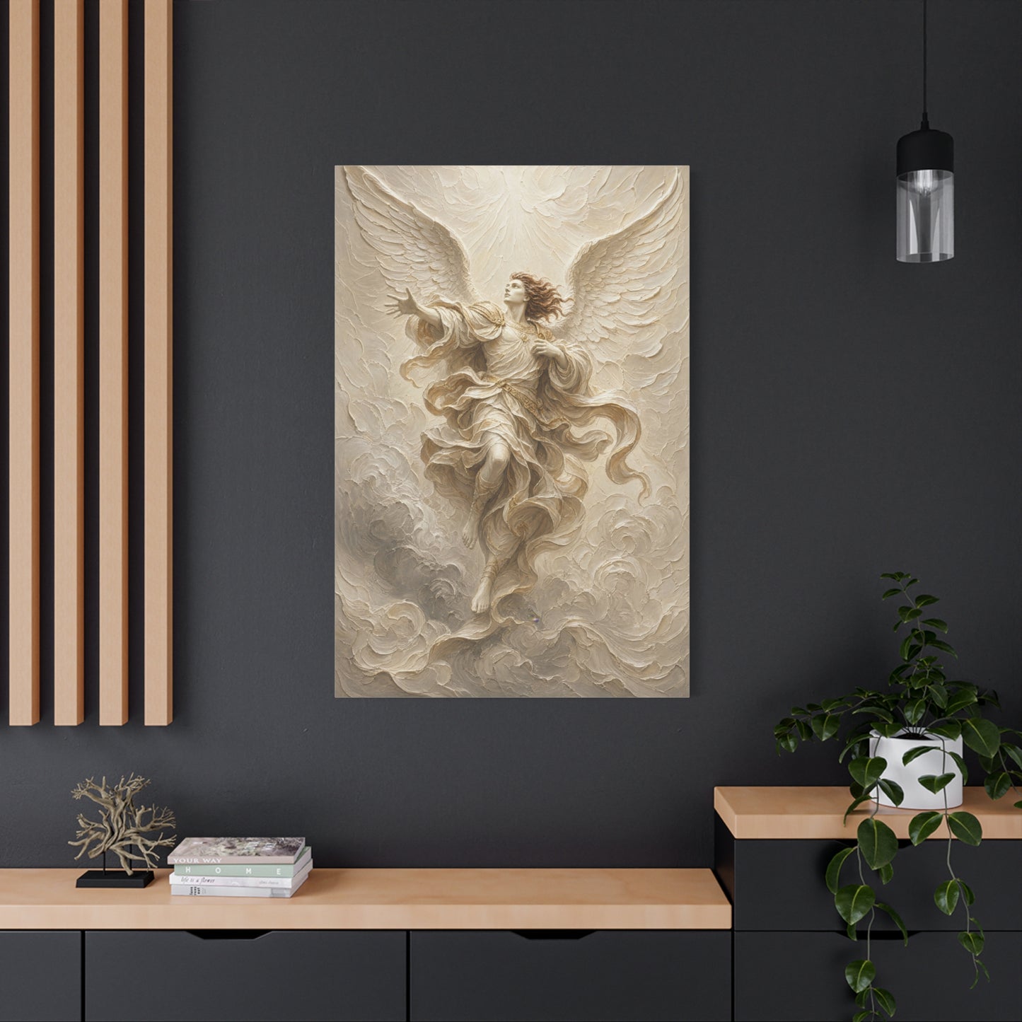 The Storm Herald II | Ivory Relief - Canvas