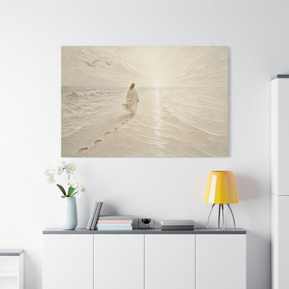 I Will Follow | Ivory Relief - Canvas
