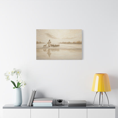 Not One Lost | Ivory Relief - Canvas