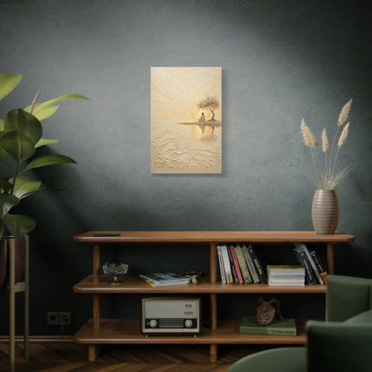 Jesus Under the Quiet Sun | Cream Impasto - Canvas