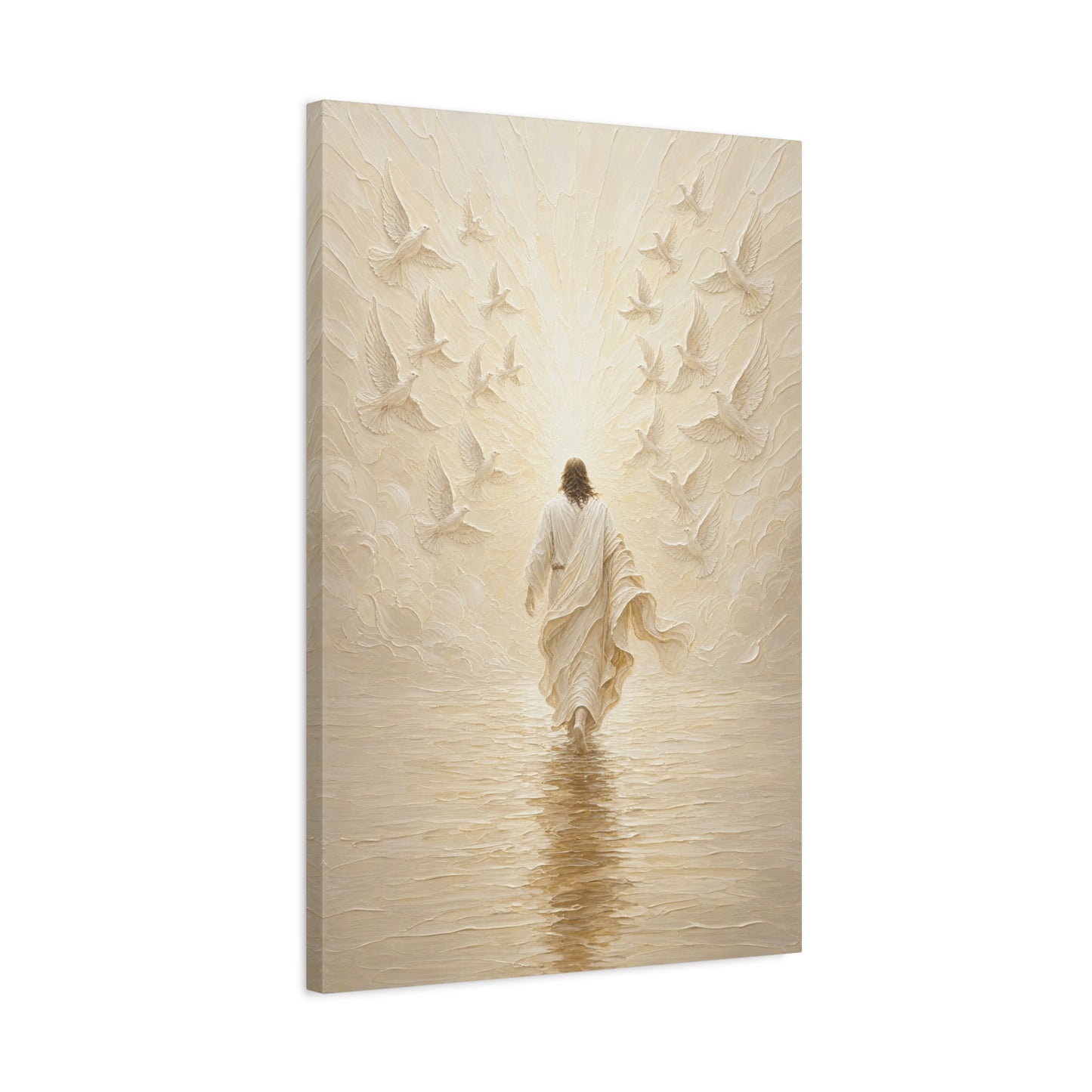 The Golden Crossing | Ivory Relief - Canvas
