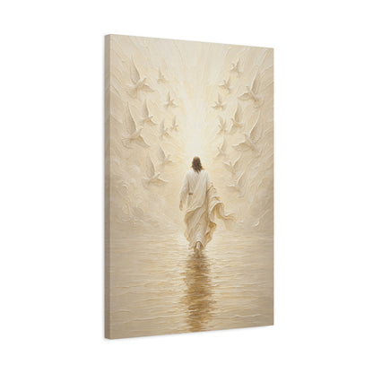 The Golden Crossing | Ivory Relief - Canvas