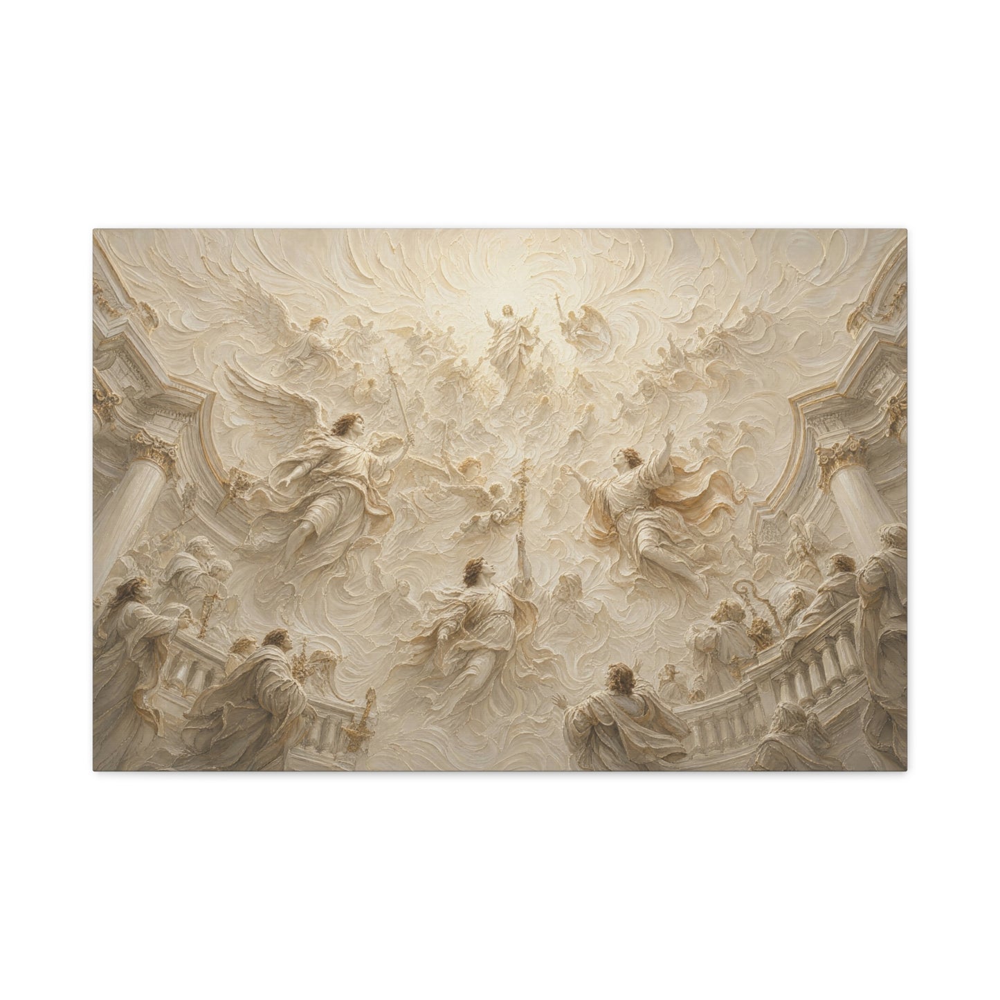 Heaven Opened | Ivory Relief - Canvas