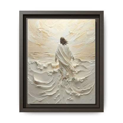 Jesus Walking On Water V - Framed Canvas