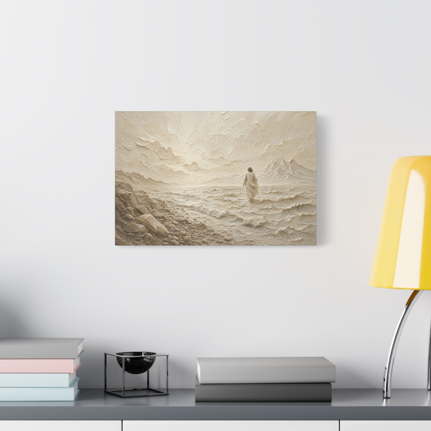 Don't Be Afraid | Ivory Relief - Canvas