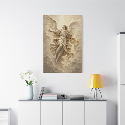 The Storm Herald | Ivory Relief - Canvas