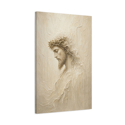 The Quiet Presence | Ivory Relief - Canvas