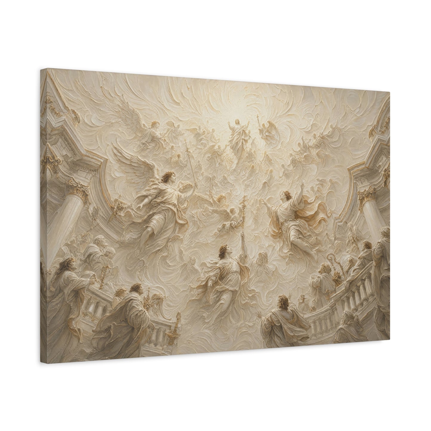 Heaven Opened | Ivory Relief - Canvas