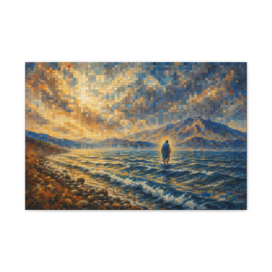 Don't Be Afraid | Stained Glass - Canvas