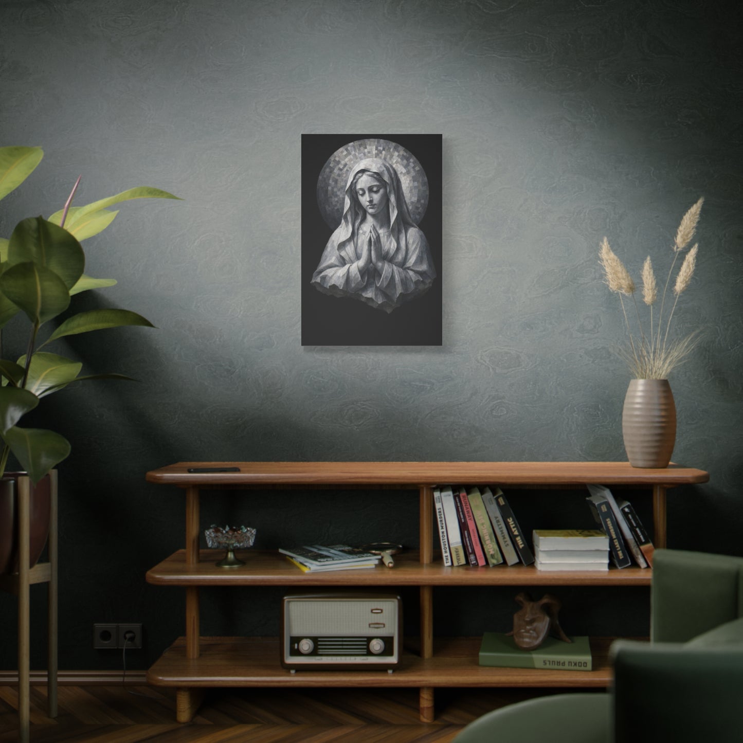 Madonna of Quiet Grace | Stone Vigil - Canvas