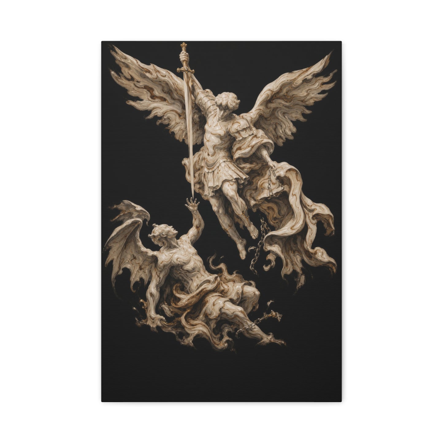 Michael Victorious | Cream Marble - Canvas