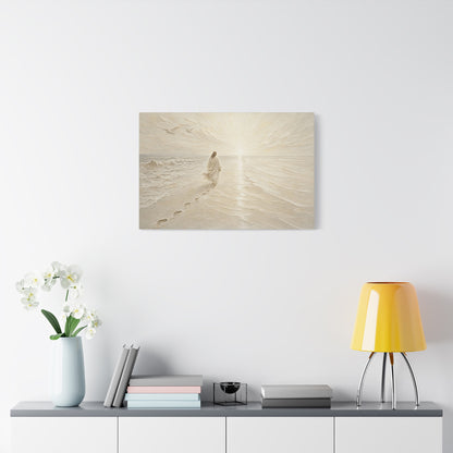I Will Follow | Ivory Relief - Canvas