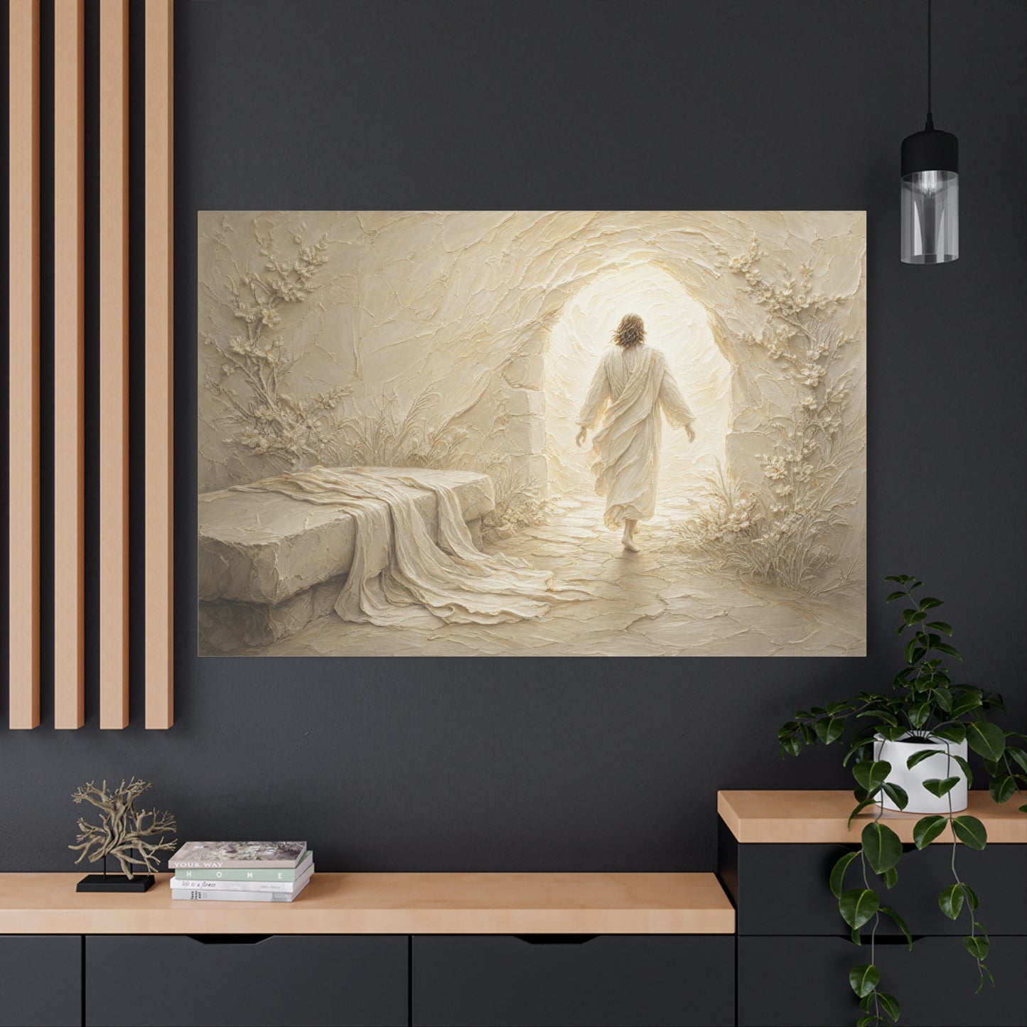 Alive Again | Ivory Relief - Canvas