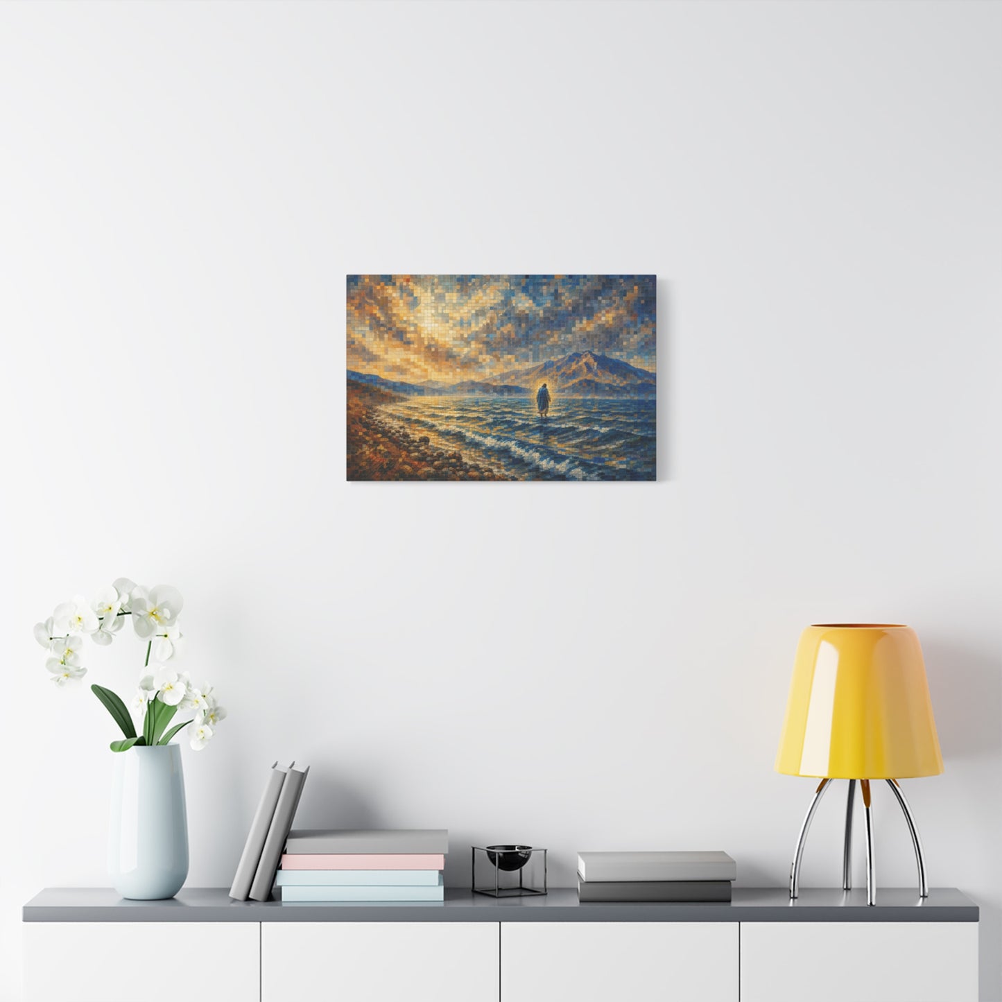 Don't Be Afraid | Stained Glass - Canvas