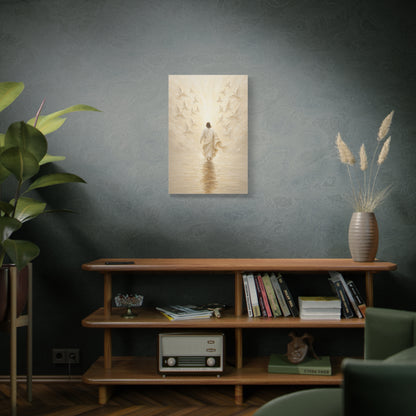 The Golden Crossing | Ivory Relief - Canvas