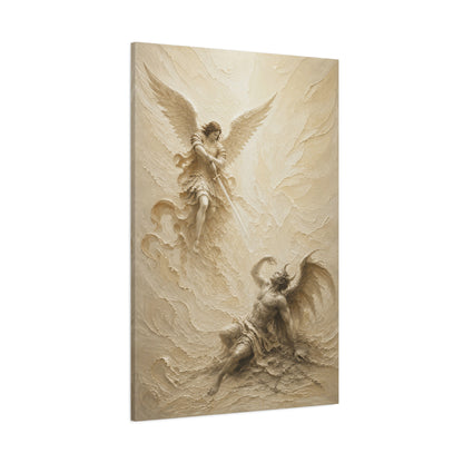 Michael Victorious III | Ivory Relief - Canvas