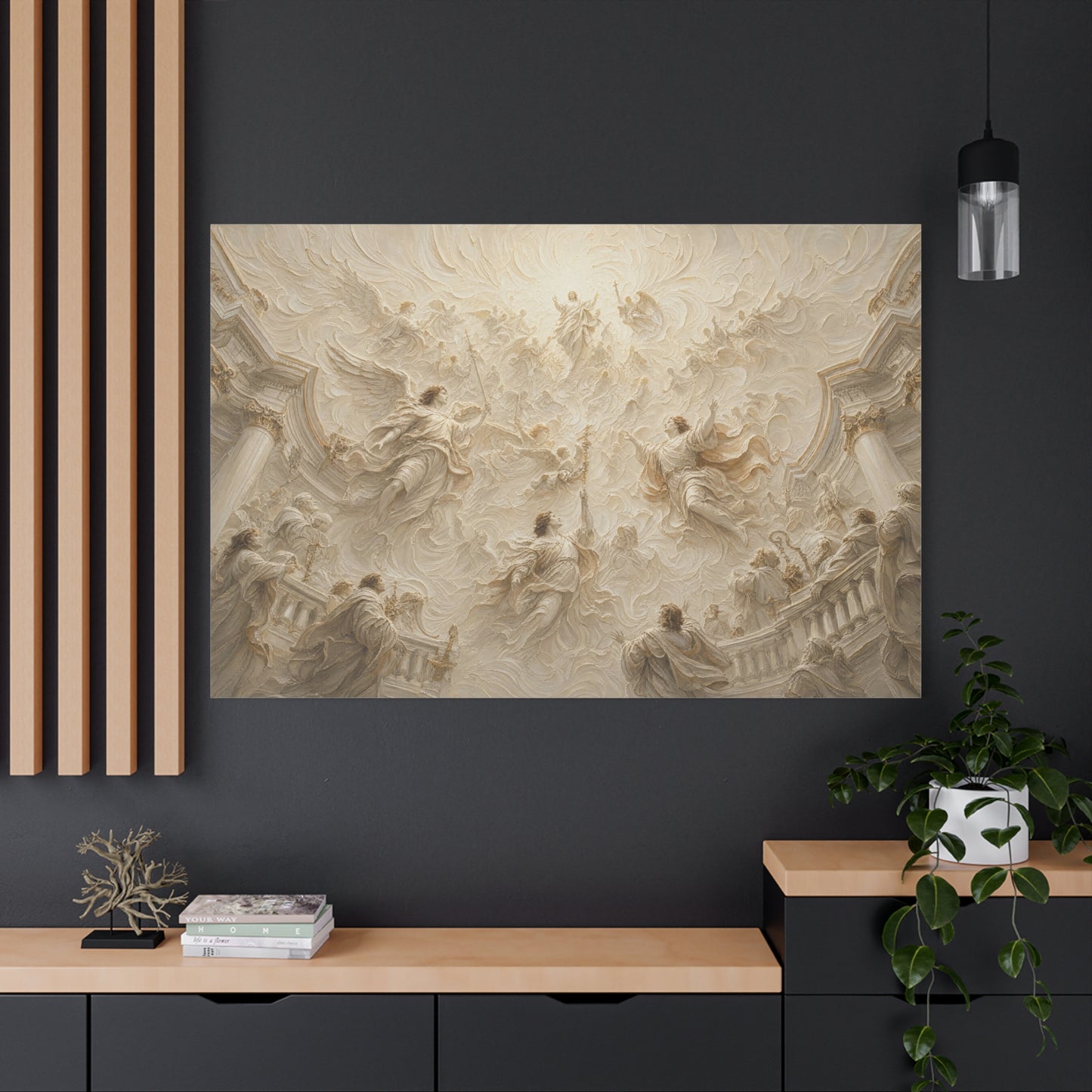 Heaven Opened | Ivory Relief - Canvas