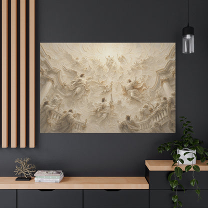 Heaven Opened | Ivory Relief - Canvas