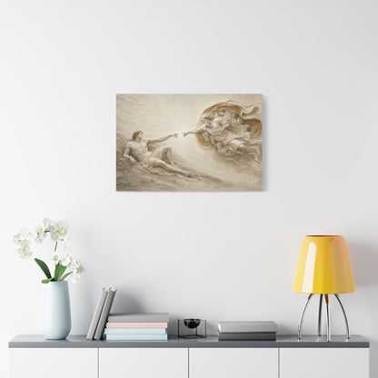 The Creation Of Adam | Ivory Relief - Canvas