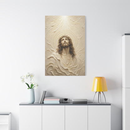 Eyes to Heaven | Ivory Relief - Canvas