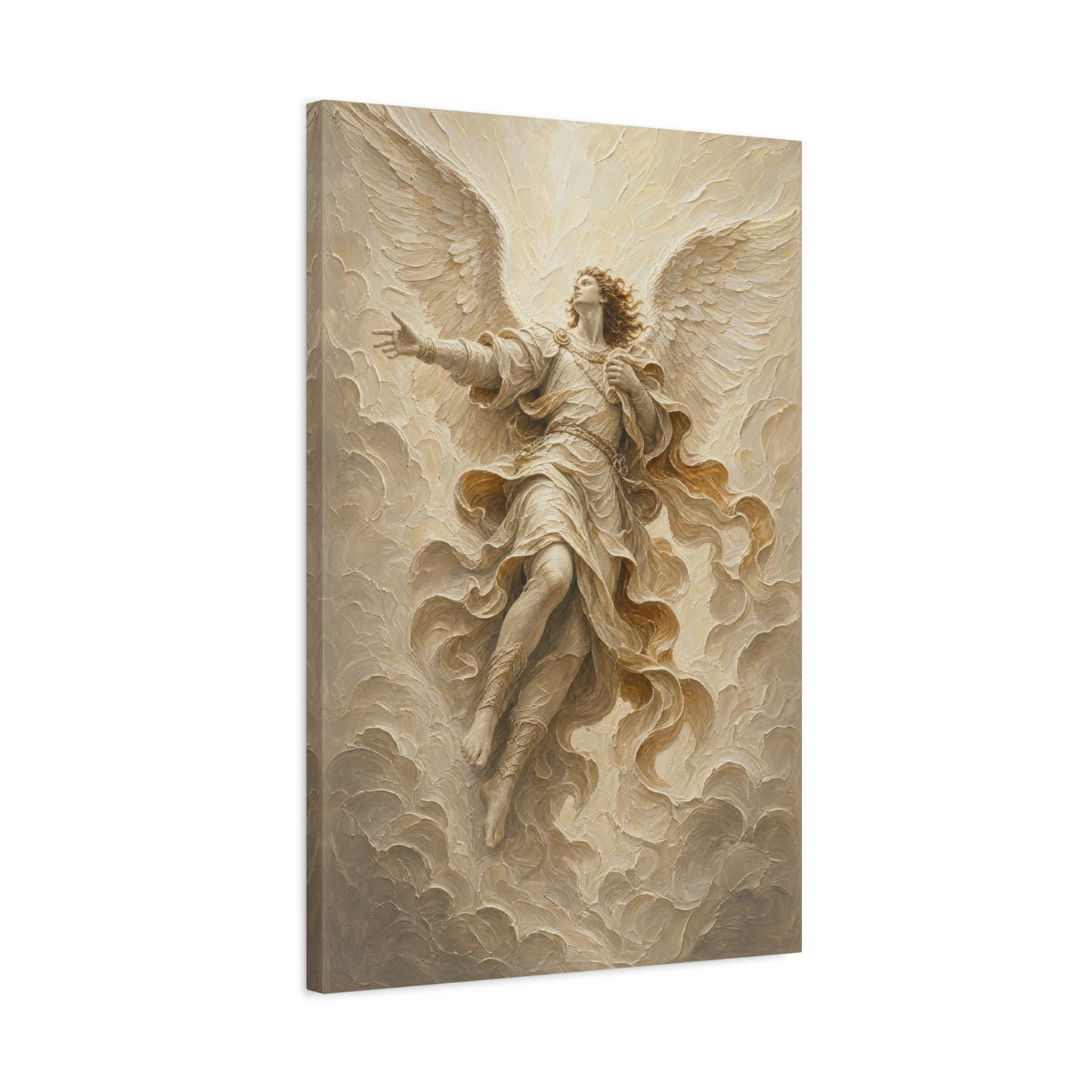 The Storm Herald | Ivory Relief - Canvas