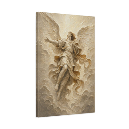 The Storm Herald | Ivory Relief - Canvas