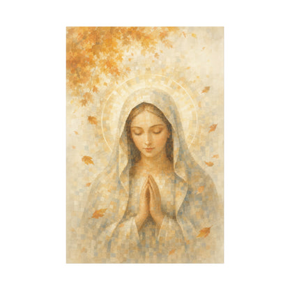 Madonna of Quiet Grace | Autumn Drift - Canvas