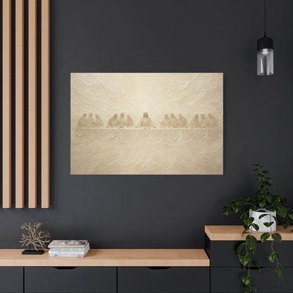 The Veiled Supper | Ivory Relief - Canvas