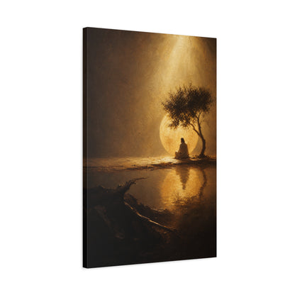 Jesus Under the Quiet Sun | Renaissance Shadow - Canvas