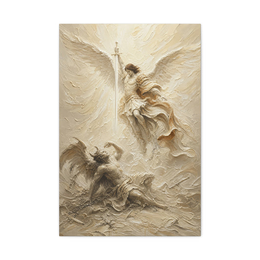 Michael Victorious | Cream Impasto - Canvas
