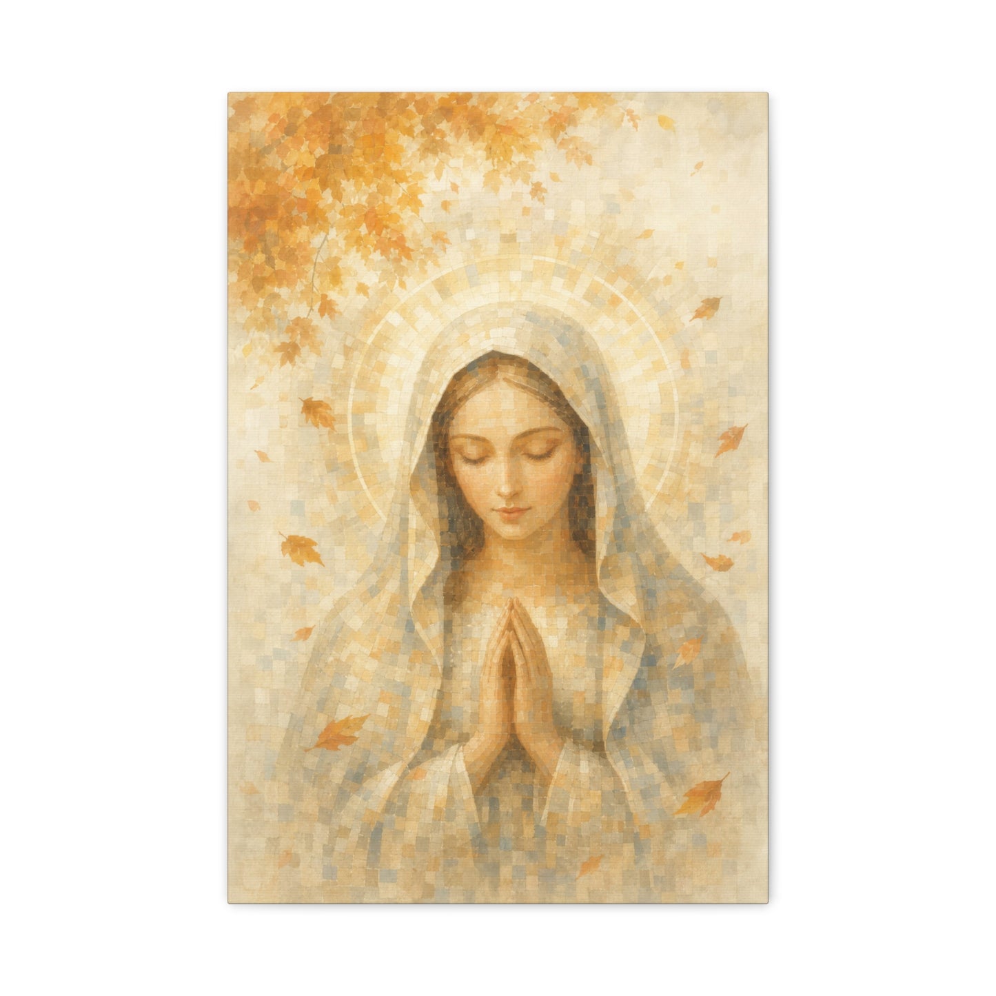 Madonna of Quiet Grace | Autumn Drift - Canvas