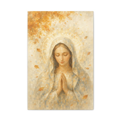 Madonna of Quiet Grace | Autumn Drift - Canvas