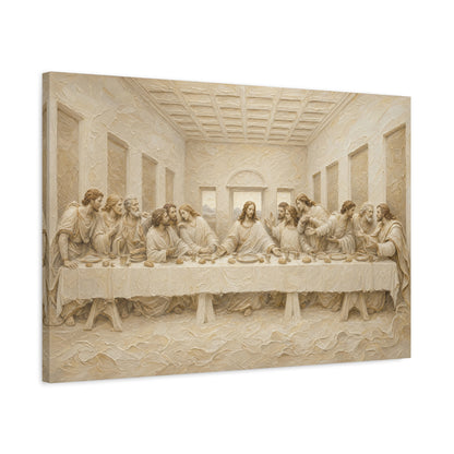 The Last Supper | Ivory Relief - Canvas