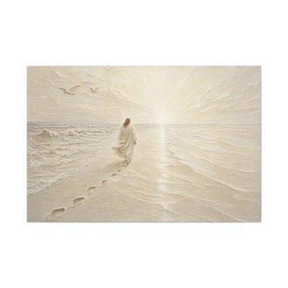 I Will Follow | Ivory Relief - Canvas