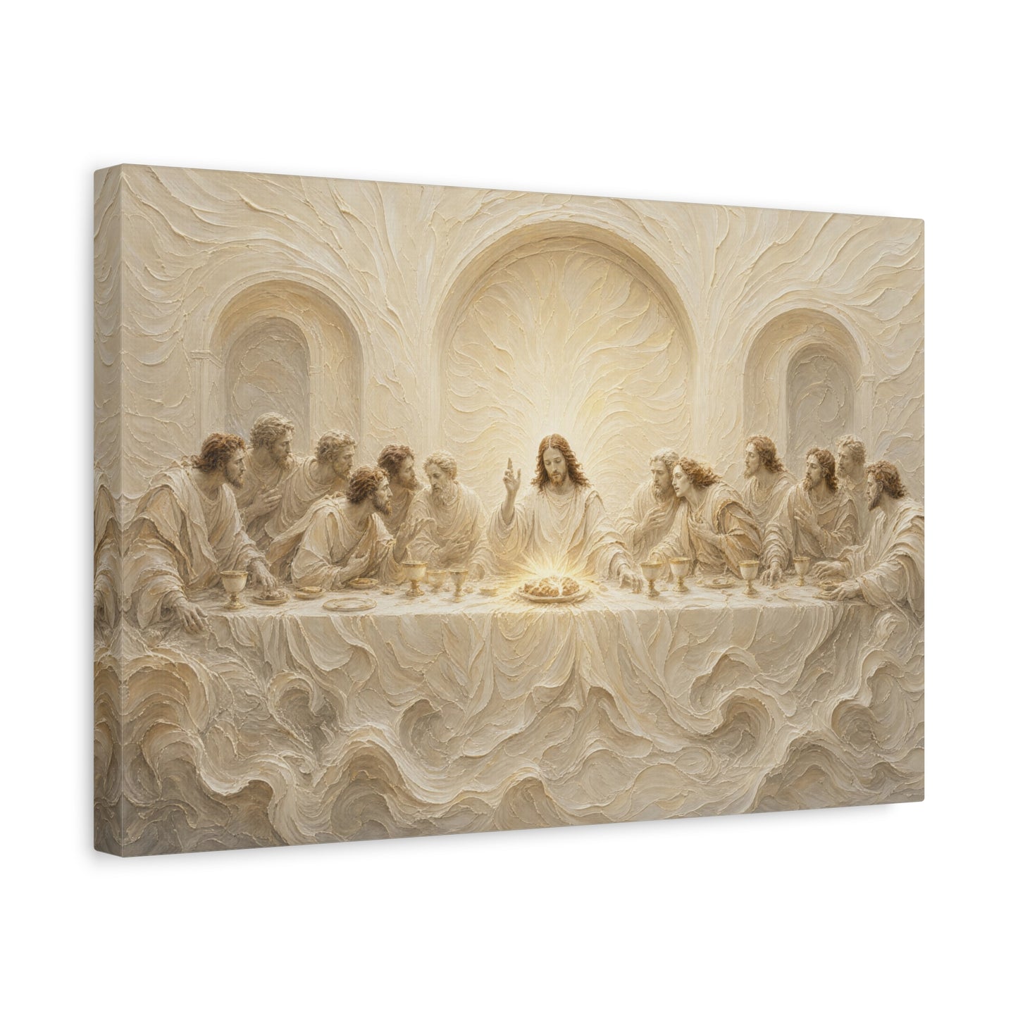 The Lord's Supper | Ivory Relief - Canvas