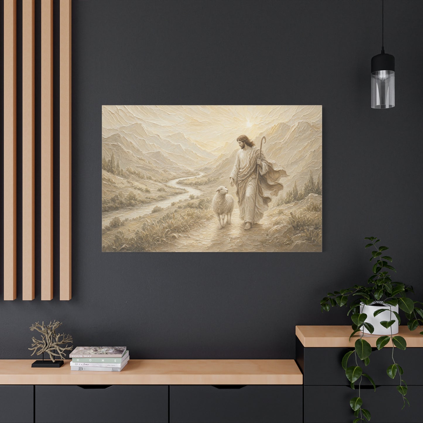 Through The Valley | Ivory Relief - Canvas