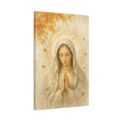 Madonna of Quiet Grace | Autumn Drift - Canvas