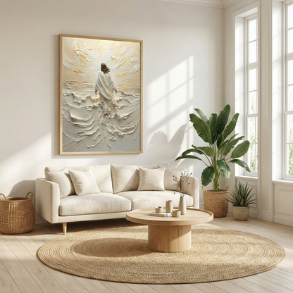 Jesus On Water V - Canvas