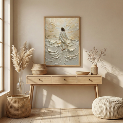 Jesus On Water V - Canvas