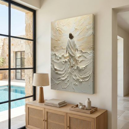 Jesus On Water V - Canvas